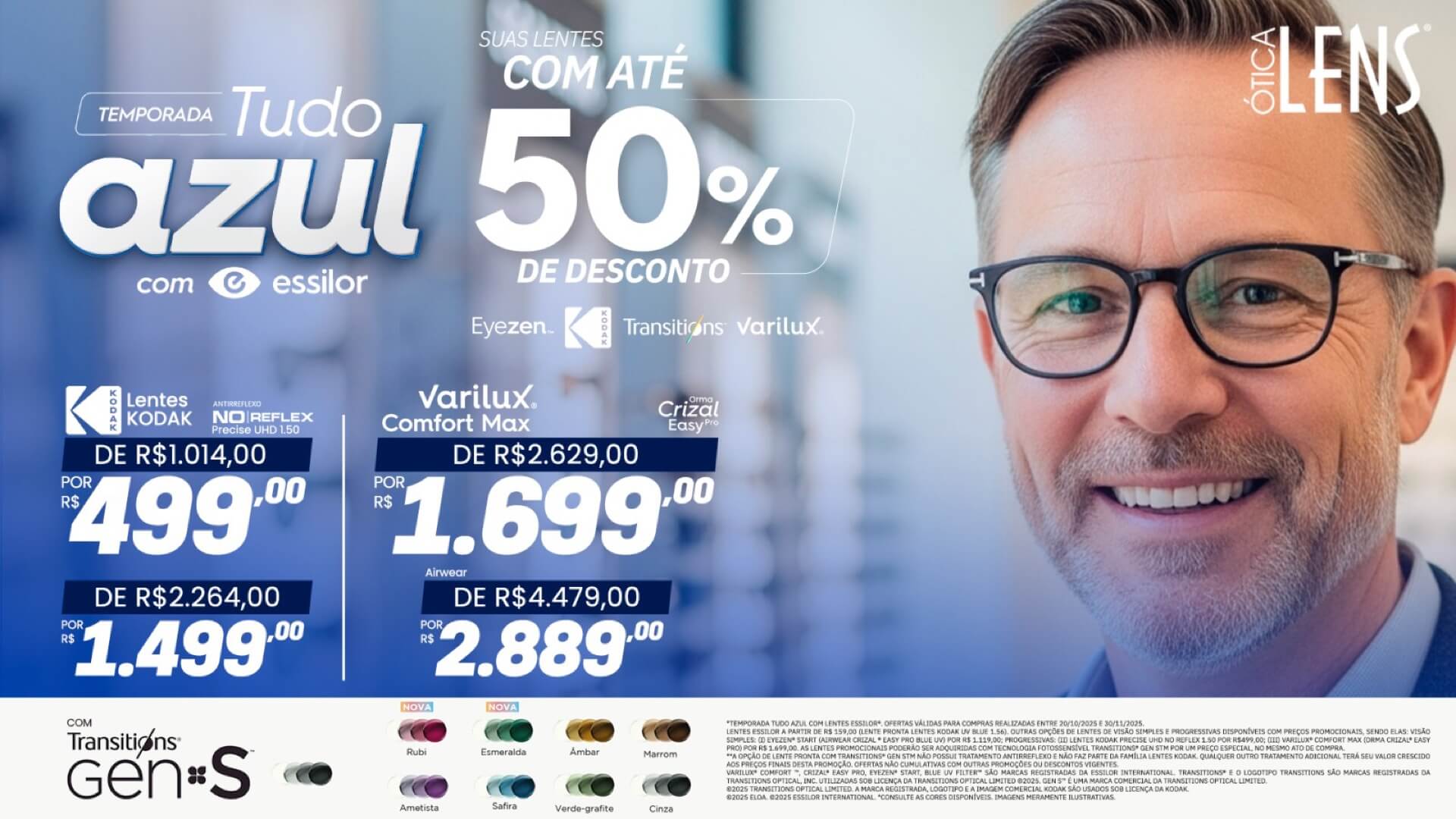 Temporada Tudo Azul com essilor