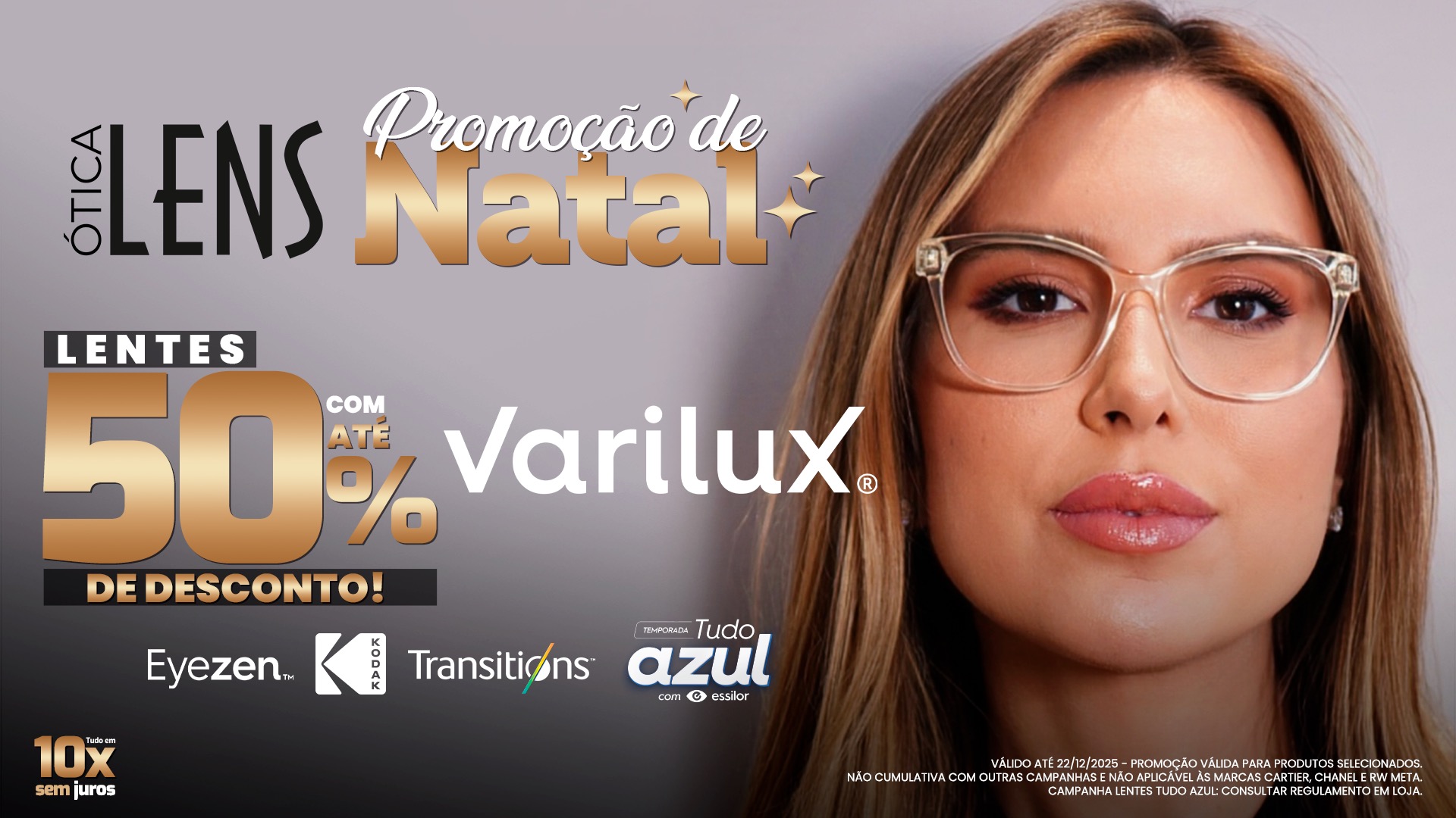 Lentes com até 50% de desconto!