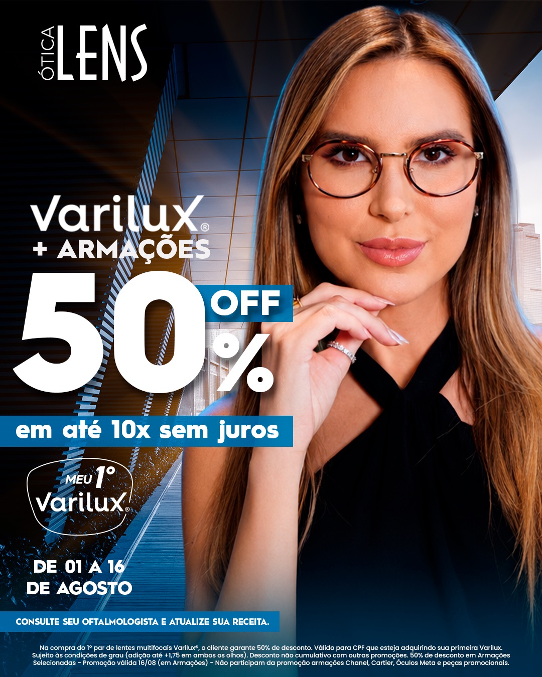 Varilux® + Armações 50% OFF