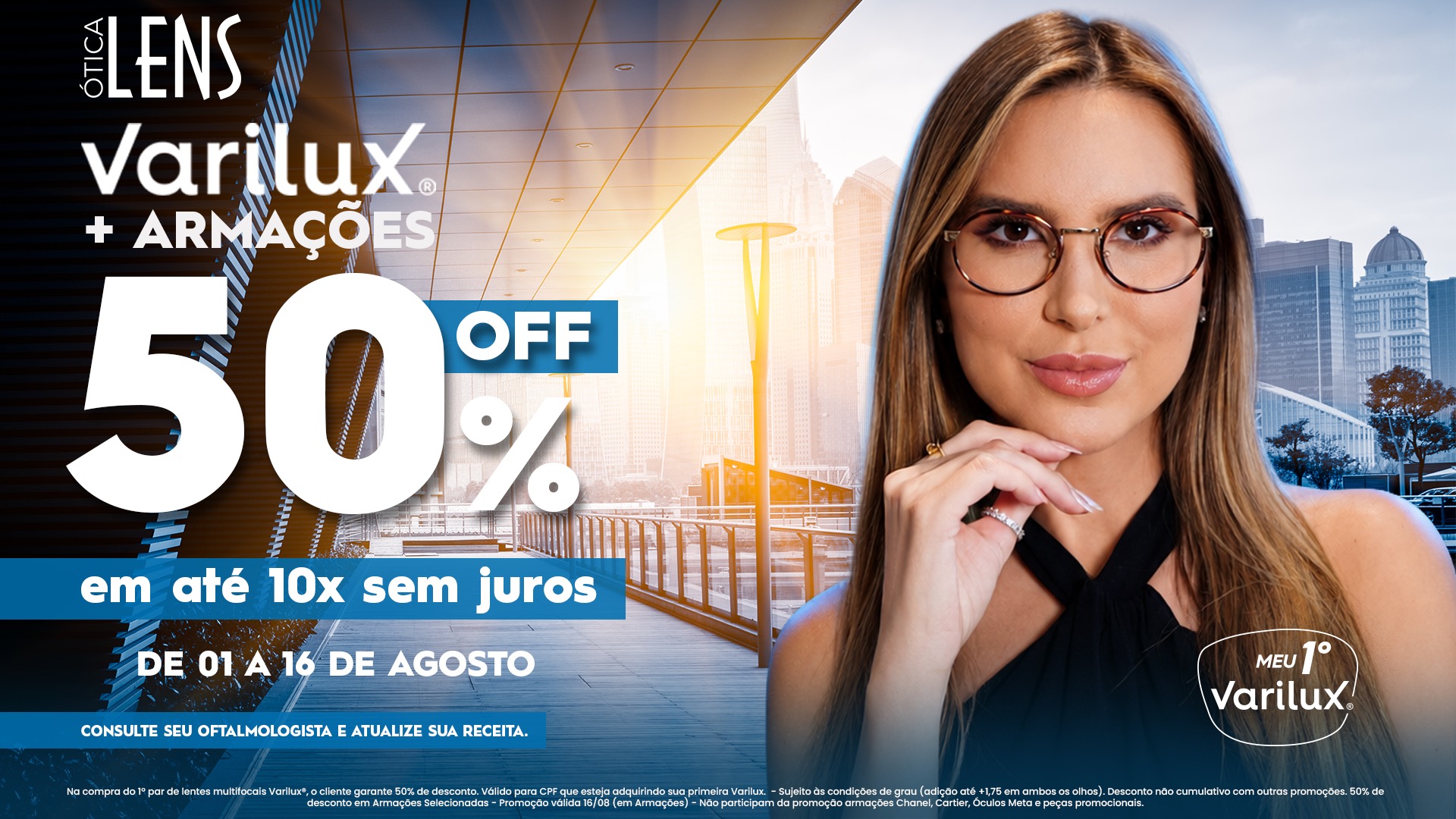 Varilux® + Armações 50% OFF