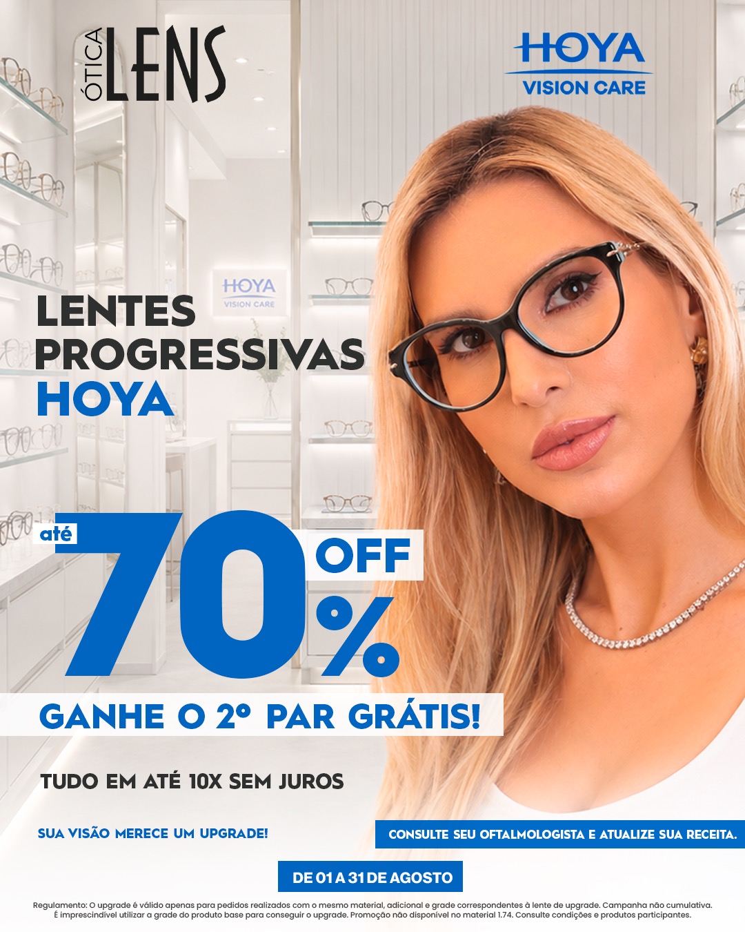 Lentes Progressivas Hoya até 70% OFF Lentes Progressivas Hoya até 70% OFF